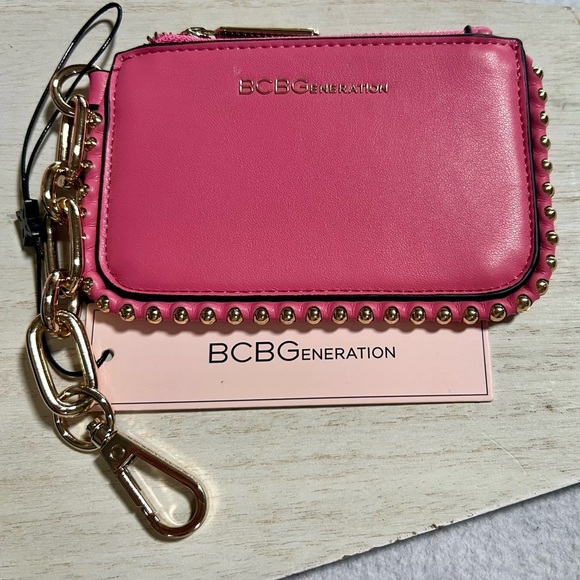 BCBGeneration Handbags - BCBGeneration Pink Zippered Card Holder